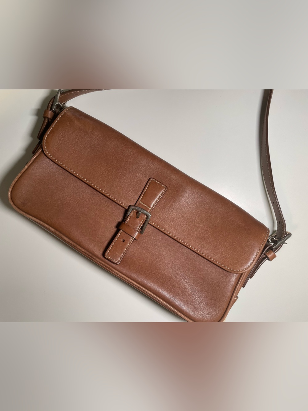 Coach East West Baguette/ flap Bonnie shoulder bag